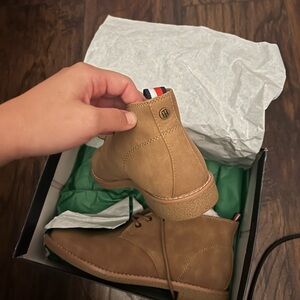 Tan Tommy Hilfiger Ankle Boots